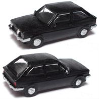 Ford Fiesta XR2 ´81, schwarz, 3D-Druck-Kleinserie, Ep4, Replitek, Spur N