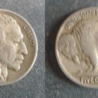 Münze USA: 5 Cent 1927 - Indian Heat