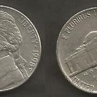 Münze USA: 5 Cent 1989 - P