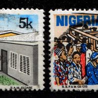 Nigeria Michel-Nr. 476, 484 gestempelt