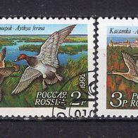 Russland 1992 Enten (I) MiNr. 254 - 256 gestempelt