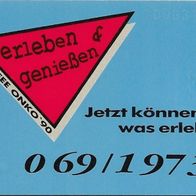 Telefonkarte S 08 von 1990 , Onko Kaffee , unbenutzt , voll