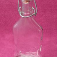 Bügelflasche 250ml Glas Flasche Drahtbügelflasche Flachmann Likör Schnaps Vintag