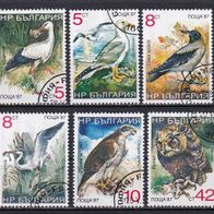 Bulgarien, 1988, Mi. 3689-3694, Vögel, Satz mit 6 Briefm., gest