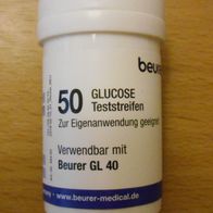 Beurer GL40 Blutzucker - 50 Teststreifen - NEU & OVP