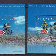 Schweiz Block 35 MiNr. 1867-1868 Radfahren gestempelt zur Auswahl M€ 3,50 #537v