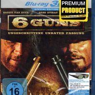 Blu-ray - 6 Guns - Western , ungeschnittene Fassung in 3D