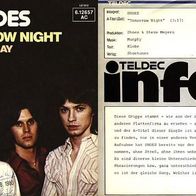 7"SHOES · Tomorrow Night (Promo RAR 1978)