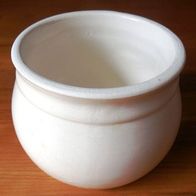 Keramik Topf in " weiß " - kleines Töpfchen - ALT & unbenutzt - wie NEU !