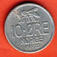 Norwegen 10 Öre 1973