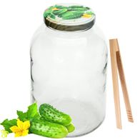 AGROHIT Einmachglas 6 Stück – 4 Liter Gurkengläser Mit Deckel, Ideal Zum Einkochen & Lagern