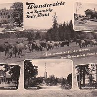 AK Wanderziele am Rennsteig - Thür. Wald - Mehrbildkarte - 1964 (17392)