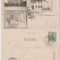 Malchin-AK-1903 mit Hotel Stadt Hamburg Inh. H. Lehsten Erh.1