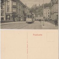 Marburg-Lahn-Bahnhofstraße um 1913 Straßenbahn Laden von Carl Andernach Erh1
