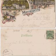 Mariaspring Eddigehausen Bovenden Litho AK-1897 Gruss von Mariaspring Erh.2