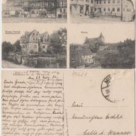 Mihla-Hainich-Werratal-AK-1924 Gasthof zum Schwan, Rothes und Graues Schloss Erh.2