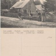 Mönchshof-Thüringen-um1910 Trachten, Typen bäuerliches Leben Schubkarre Erh.1