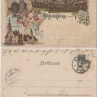 Münsterberg-Zi?bice-Schlesien-Litho-AK 1898 3Bild Litho Erh.2