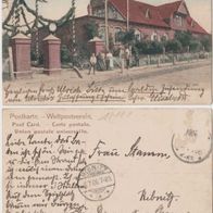 Müritz-Ostseebad-AK 1906 Ansicht Friedrich Franz Hospiz farbige Karte Erh.2