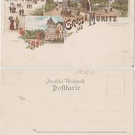 Müritz-Ostseebad-AK um 1900 Hotel und Pension Busch, Post und Strand Erh.1