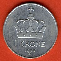 Norwegen 1 Krone 1977