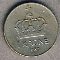 Norwegen 1 Krone 1983