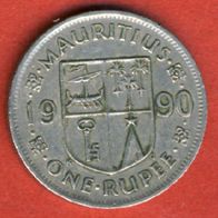 Mauritius 1 Rupee 1990
