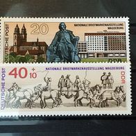 DDR MiNr. 1513-1514 Briefmarkenausst. Magdeburg postfrisch M? 1,50 #D505e
