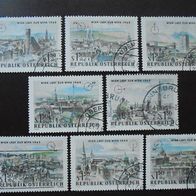 Österreich 1164/71 kpl. gestempelt - Int. Briefmarkenausstellung WIPA 1965