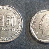 Münze Venezuela: 50 Bolivares 2002