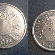 Münze Holland: 1 Gulden 2001 - Abschiedsgulden