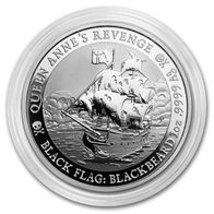 Tuvalu 1 Dollar 2019 - Black Flag - Queen Anne´s Revenge