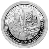 5x 1Oz Black Flag - Piratenschiff Serie - The Red Flag Fleet