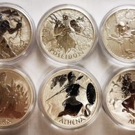 6x 1Oz God and Goddesses of Olympus