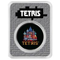 Niue - 2 NZD Tetris(TM) St. Basils Cathedral COLOR 2021 - 1 Oz Silber Color