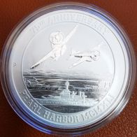 1 oz 999,9 Silbermünze - 75th Anniversary of Pearl Harbor - Tuvalu 2016