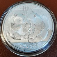 China 10 yuan 1 Oz Silber panda 2009