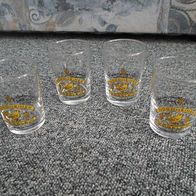 4 kleine Gläser "Nordheimer Vögelein" (M#)