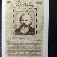 DDR Block 69 (MiNr. 2764) Johannes Brahms postfrisch M€ 3,50 #1097