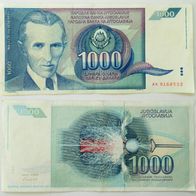 Jugoslawien 1000 Dinara 1991