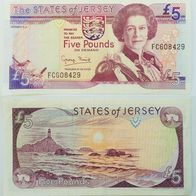 Jersey 5 Pounds 1993 - XF