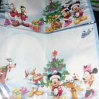Weihnachten Grußkarten 2x 3D Karten Minnie Mickey Pluto NEU f. Sammler