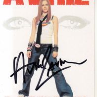 Avril Lavigne - alte, orig. sign. Autogrammkarte (7748)