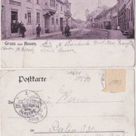 Nauen-Potsdamer-Strasse-AK-1903 Geschäft von Th. Kerkow Erhaltung 3