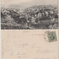 Nazza-Hainich-Werratal AK 1913 Ansicht des Ortes von oben Erh.1