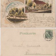 Neuwallendorf-Weimar AK 1904 farbige Gruss aus Karte Erh.2