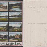 Ruppiner-Schweiz Genzrode Rottstiehl AK 1915 (Bilder Karte aus Ruppin) Erh.1