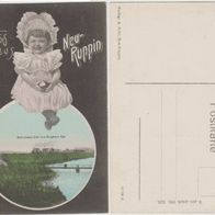 Ruppin-Neu-AK-1906 Fotomontage mit Bahndamm über den Ruppiner See Erh.1