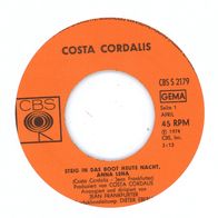 7 Vinyl Costa Cordalis / Steig in das Boot heute Nacht Anna Lena ( Ohne Cover )