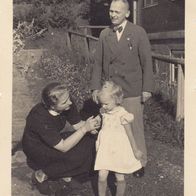 altes Fotos Vintage. Vater mit Tochter und Kind 1936. ( G5 )